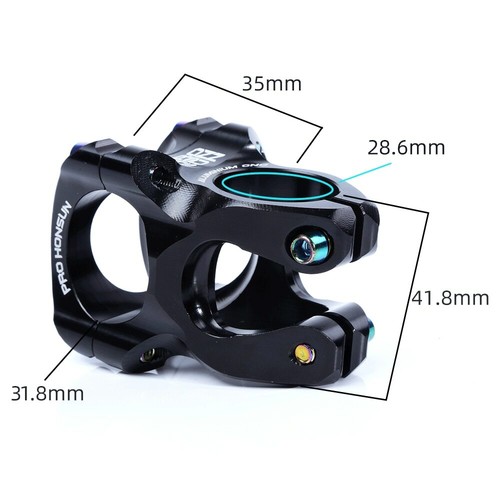 TANKE Aluminum Bicycle Ultralight 0° MTB Mountain Bike 31.8mm Handlebar Stem - Picture 3 of 16