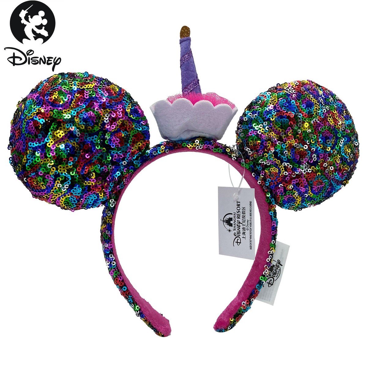 NWOT Disney Land Minnie Mouse Ears Cookie Sprinkle Head Band Walt Disney World BNWT Disney Parks Minnie Mouse Soft Gingerbread Cookie Ear  main image 4