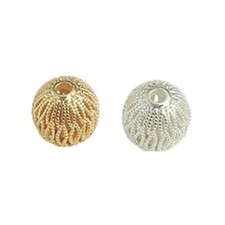 Sturdy Brass Spherical Beads With Vibranting Color Retention For Craft Supplies