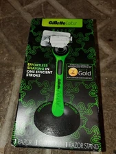 Gillette Labs x Razer Men Limited Edition Collab 1 Razor 1 Cartridge 1 Stand New