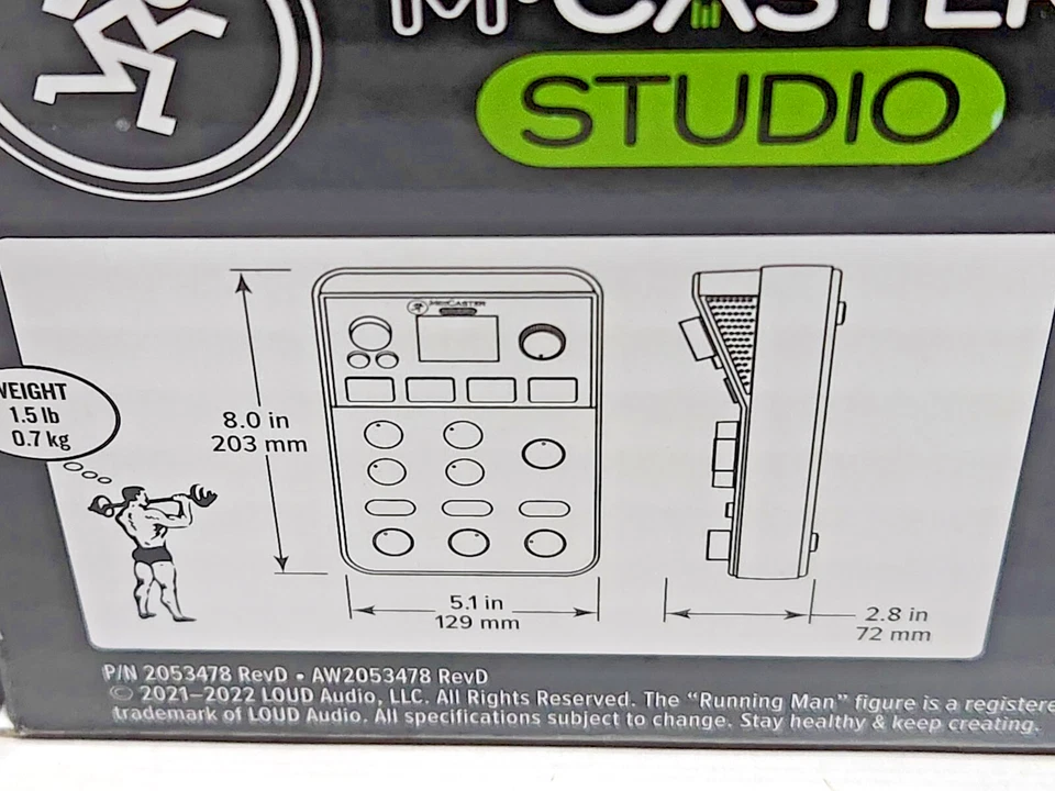 Mackie M-Caster Studio Live Streaming Mixer Bluetooth - Image 3 of 4