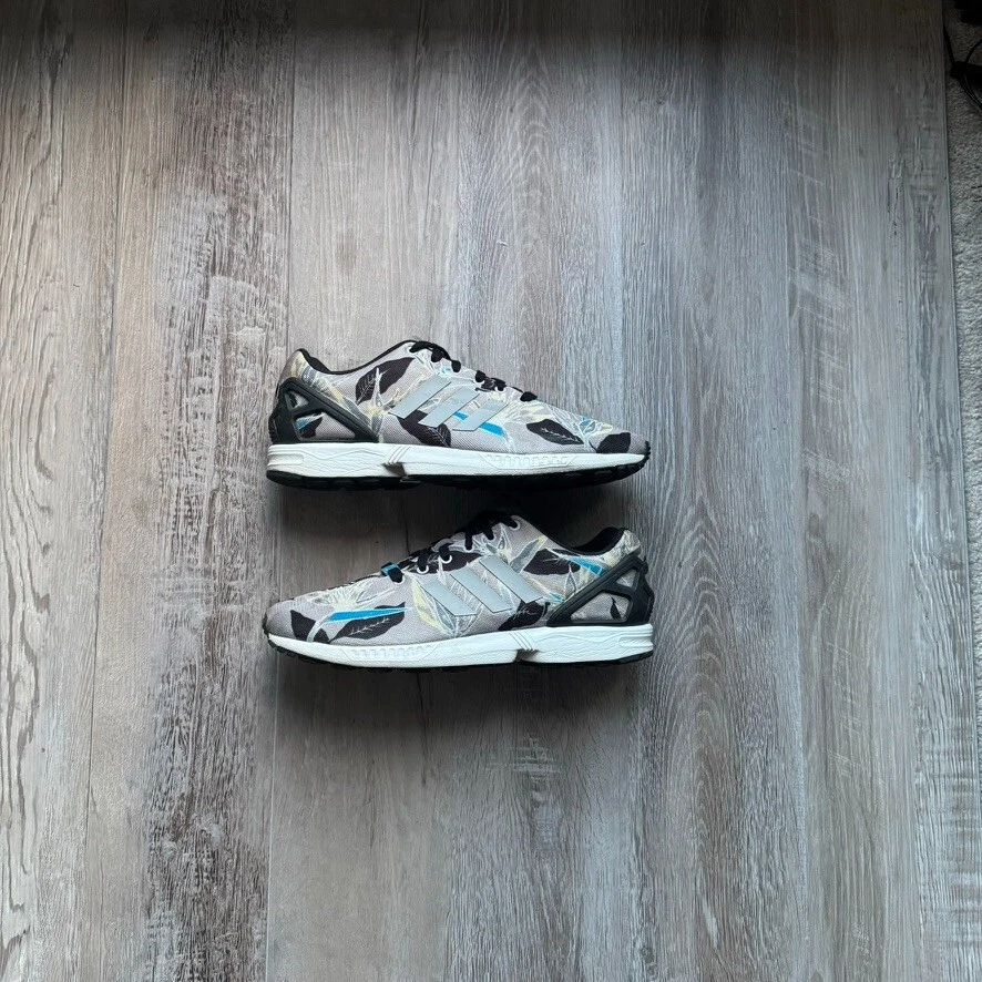☁️☀️ adidas ZX Flux Floral Print Gray for Sale | Authenticity
