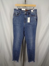Judy Blue High Waist Skinny Fit Jeans Size 13/31 Frayed Cuffs Distressed New