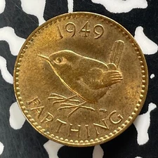 1949 Great Britain Farthing Lot#T4251 Nice!