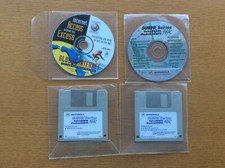4 Vintage Motorola Surfr Series Modem, Data & Global Internet CDs & Floppy Disks