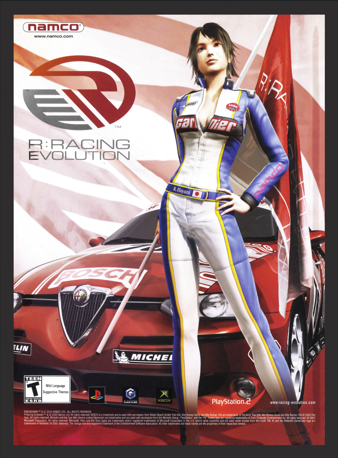 R Racing Evolution Playstation 2 PS2 Xbox GameCube Promo Game Art Print ...