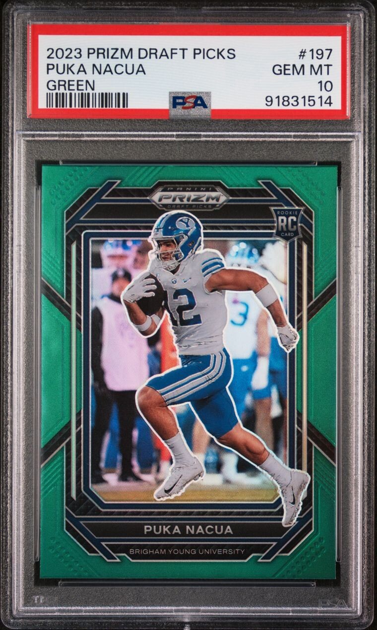 Puka Nacua Panini Prizm Draft Picks #197 Green