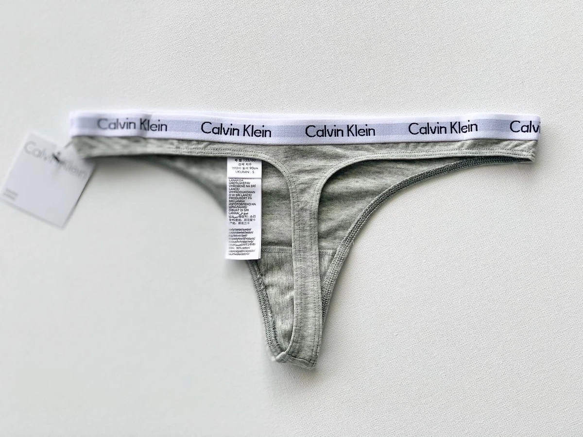 CK Calvin Klein Women's Thongs & G-Strings Panties Underwears Grey