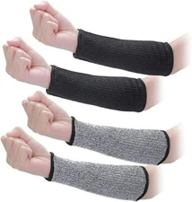 2 Protective Arm Sleeve Cut Heat Resistant Protector Anti Abrasion Safety Work