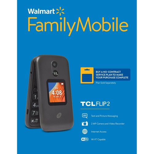 Teléfono prepago Walmart Family Mobile TCL Flip 2 (FLIP2) 16 GB/2 MP, bloqueado a FM🆕 - Imagen 9 de 10