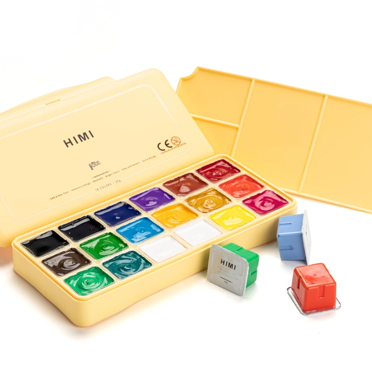 HIMI Gouache Paints Set, 18 Colors, 30g, jelly gouache paint HIMI Gouache Paints Set, 18 Colors, 30g, jelly gouache paint