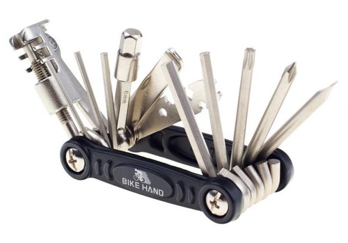 EyezOff 18 Funktionen Klappfahrrad Multitool (schwarz/silber) - Bild 5 von 5