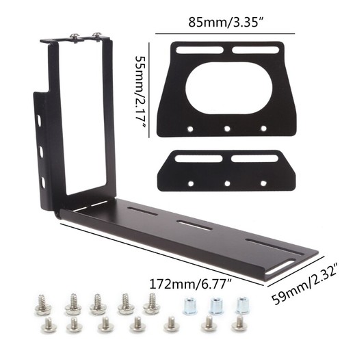 DIY Metal Graphics Cards Vertical Bracket Riser PCI Express Stent Mount Stand - Picture 8 of 14