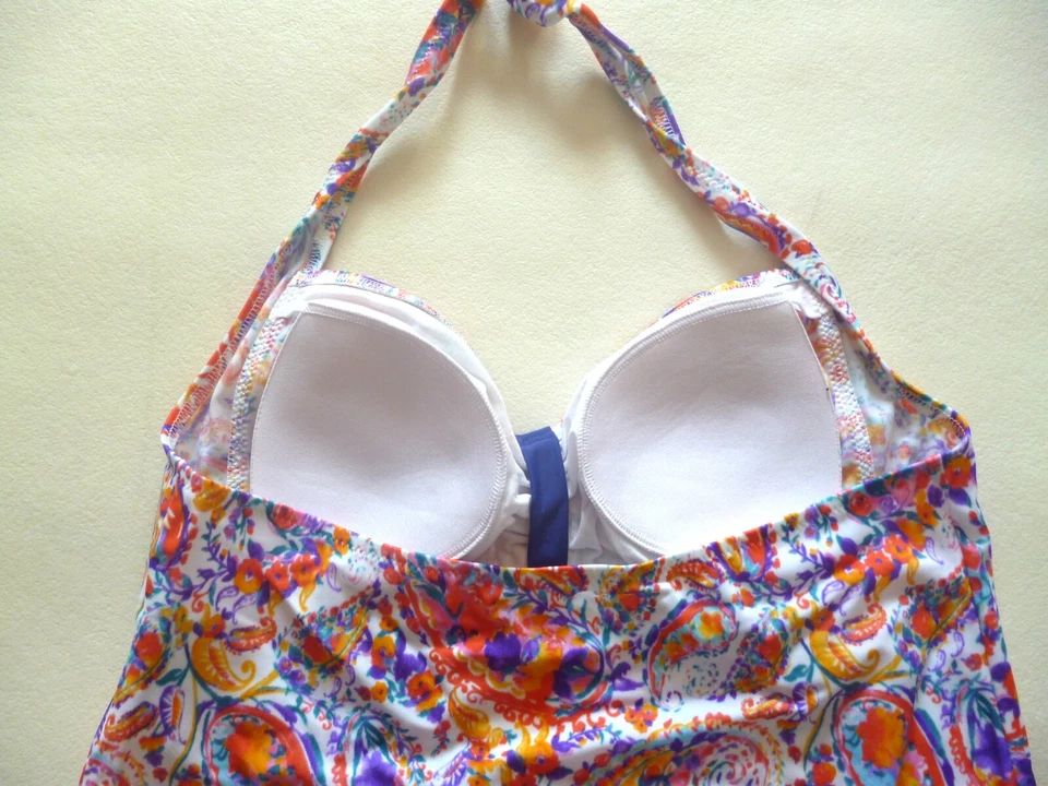 Venice Beach Bademode Tankini Größe 36 38 40 42 Cup C D Farbe weiß blau bunt - Bild 3 von 4