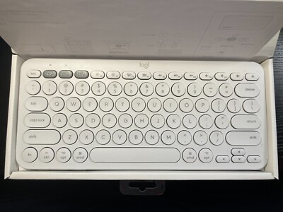 Logitech K380 Multi-Device Wireless Bluetooth Keyboard White for Mac PC Android