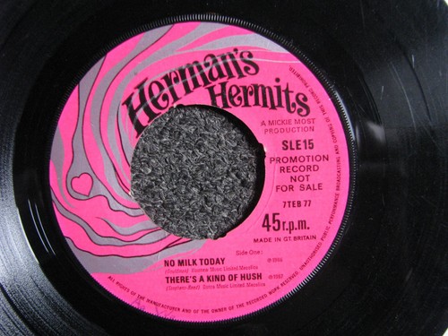 Herman´s Hermits-No Milk today 7s-1968 UK-Mickie Most-SLE 15-Promo | eBay