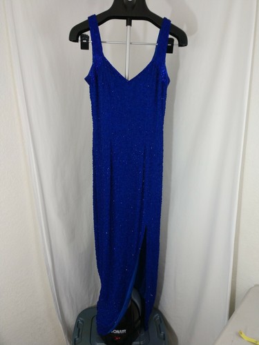Vintage Gold Label Cache Beaded Long 