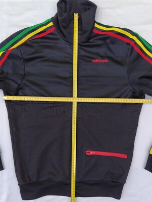 Adidas Originals men track top zip jacket 695439, 2007, rasta