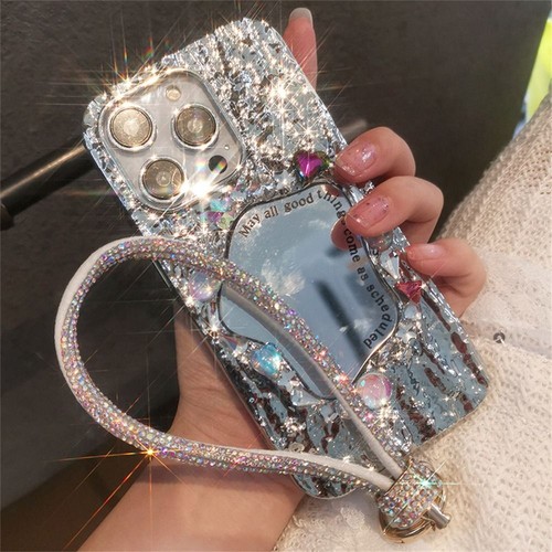 Bling Bling Phone Wrist Strap Rhinestone Diamond Lanyard Phone Charm - 第 7/20 張圖片