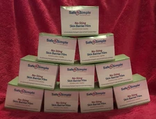 Safe n Simple SNS00807 Skin Barrier Wipes 250 Wipes 10 Boxes of 25 exp 2027 NEW