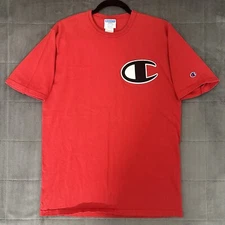 Vtg Champion 90s Embroidered Heritage Big C Logo Men’s Size Large T-shirt Retro