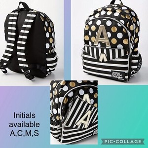 justice black backpack
