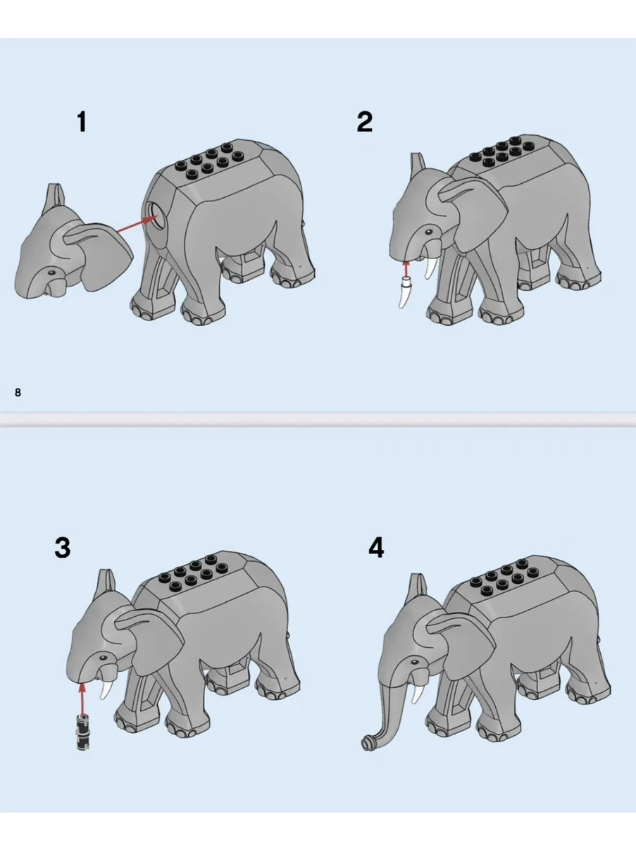 Lego elephant sale figure