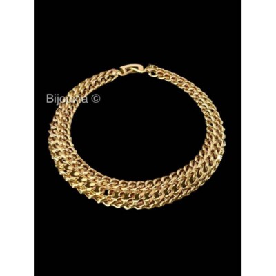Bracelet Maille Anglaise Plaqué Or 18 Carats – 20 Cm, Neuf Avec étiquettes