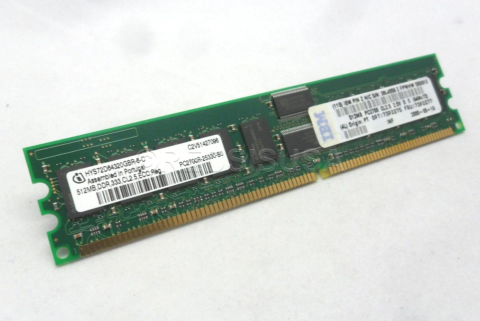 1GB Kit 2x512MB RAM Memory for IBM-Lenovo BladeCenter JS20 (PC3200 - R) 73P2277 - Image 3 of 4