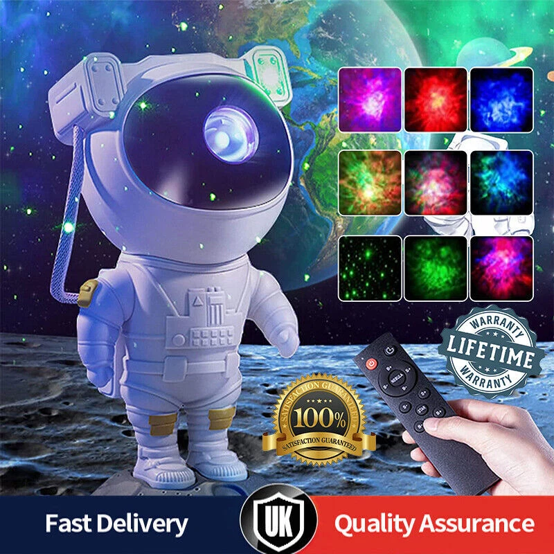 Astronaut Galaxy Star Projector | LED Light Nebula Lamp