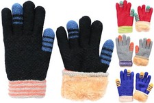 Winter Kids and Teens Soft Super Thick Plush Lined Gloves
