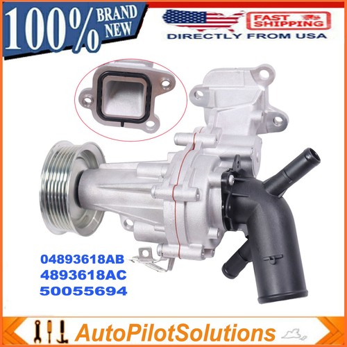 Water Pump 04893618AB 4893618AC 50055694 For 2019-2023 Jeep Cherokee 2.0L L4 US