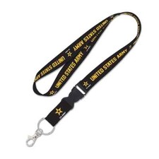 NEW U.S. Army Lanyard w/Detachable buckle. Black