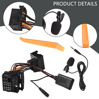 Für Ford Focus Mondeo Kfz Aux Audio Adapter Set Mit Mikrofon