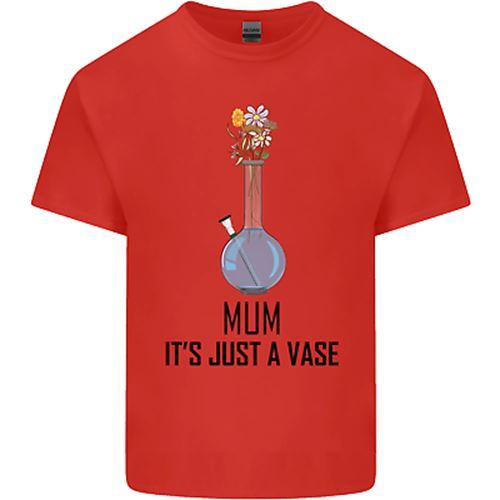 Just a Vase Funny Bong Weed Cannabis Drugs Mens Cotton T-Shirt Tee Top - Picture 5 of 26