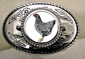 chicken belt buckle