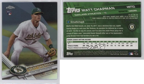 2017 Topps Chrome Update Target Exclusive Refractor /250 Matt Chapman Rookie RC