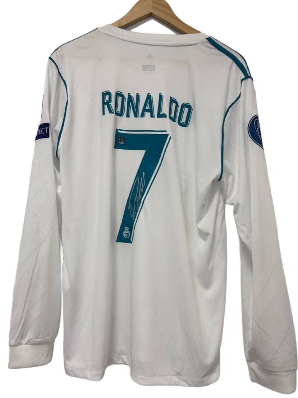 Jersey #7 Cristiano Ronaldo Soccer Real Madrid Autographed Signed COA