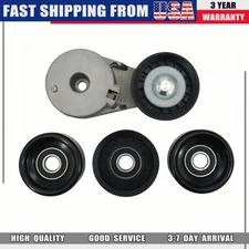 3x Tensioner Assembly W/ Pulley Kit for Chevrolet Malibu Equinox Pontiac Torrent