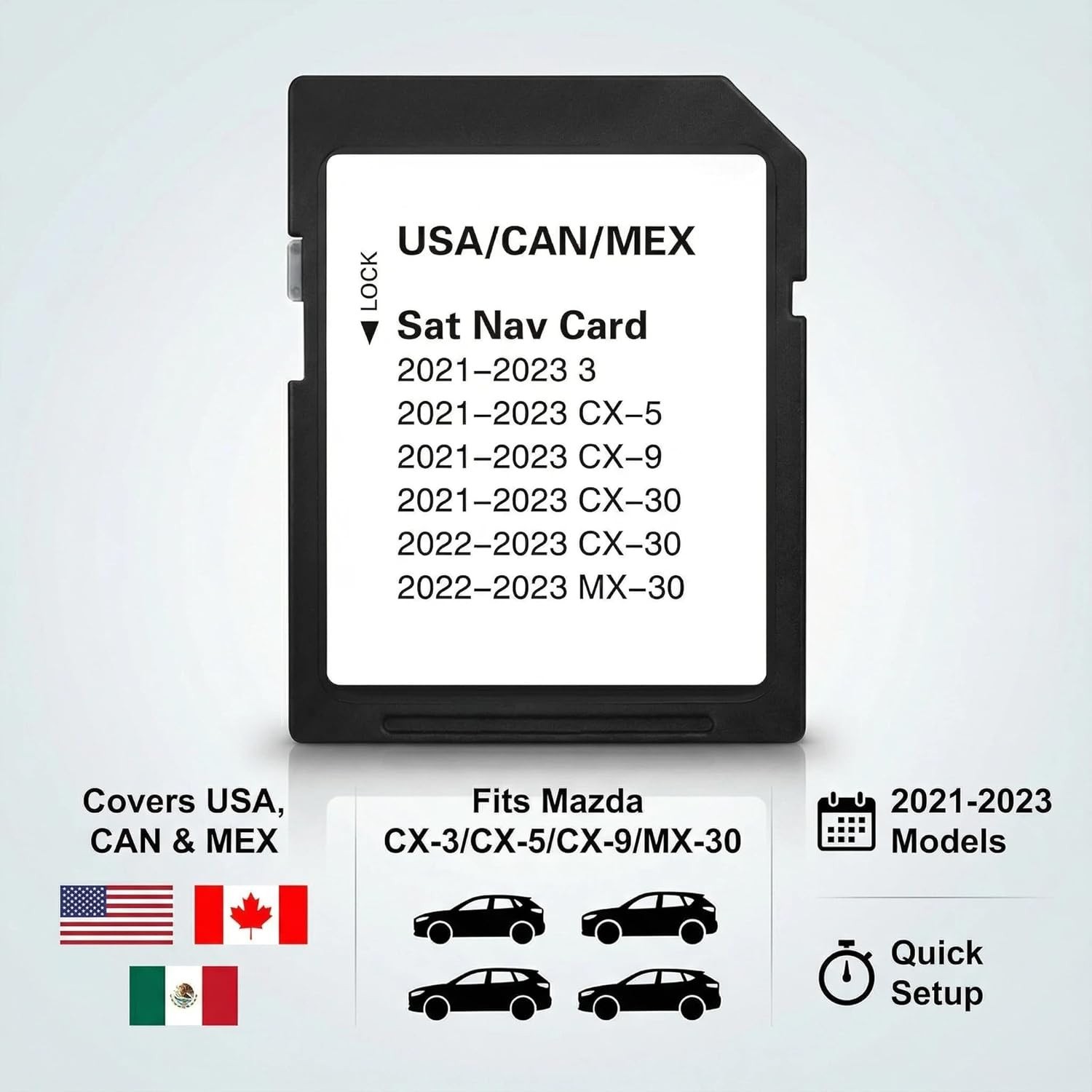 Navigation SD Card TD2K66EZ1B - North America Maps, VIN-Locked