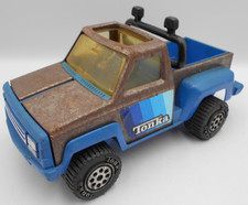 Vintage Tonka Pickup Truck 1979 Silver/Blue Paint Work Has Rust Patina *Read*