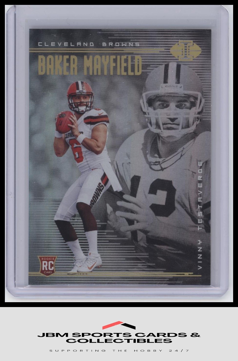 2018 Panini Illusions #2 Baker Mayfield / Vinny Testaverde RC