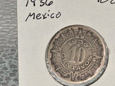 1936 Mexico 10 Centavos
