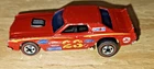 Hot Wheels Redline 1974 Torino Stocker Vintage Race Car HONG KONG red #23