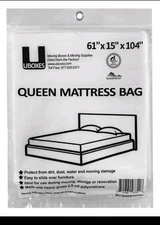 UBMOVE Queen Mattress Bag 61x15x104", 2 Mil, 1 Pack Protector Box Spring Bed