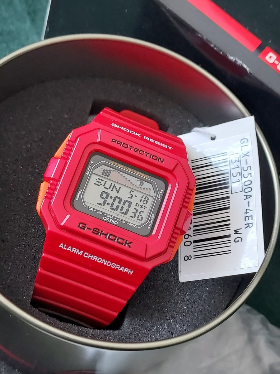 時計 CASIO GLX-5500A  G-SHOCK  G-LIDE ORIGINAL CASIO MANS G-SHOCK G-LIDE WHITE DIGITAL WATCH GLX