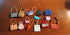 Barbie Doll Accessories - Bags / Purses - 14 Cloth & Vinyl
