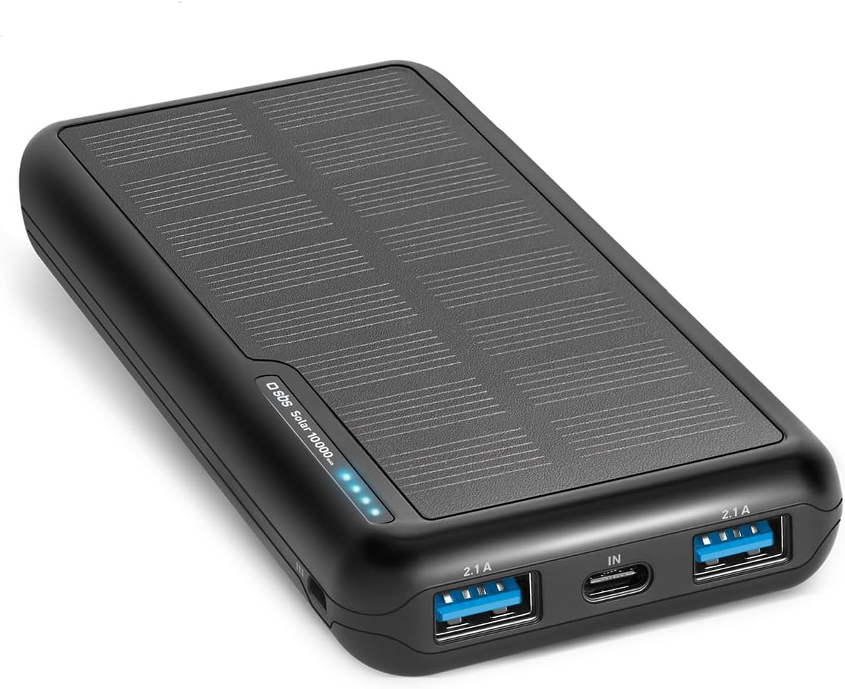 Recharge rapide pour ce chargeur solaire 10000mAh haute performance en randonnée