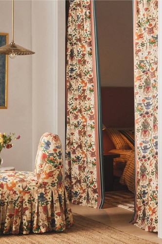 Anthropologie Mind The Gap Beschwörung Baumwollvorhang Imperial Folk Mystisch Neu mit Etikett - Bild 1 von 4