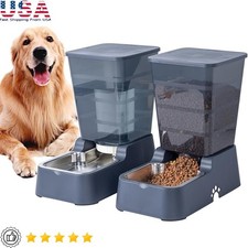 Automatic Pet Feeder Water Dispenser 5.2L BPA Free Large Capacity Dogs Cats New